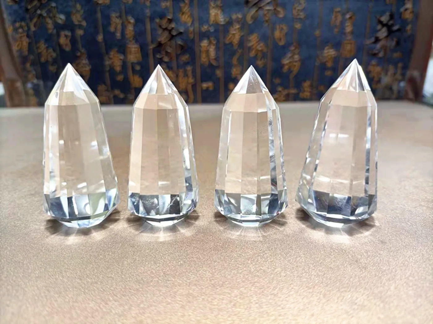 12-sided white crystal magic wand, square pointed Chakra reiki healing natural stone magic wand, 1PCs