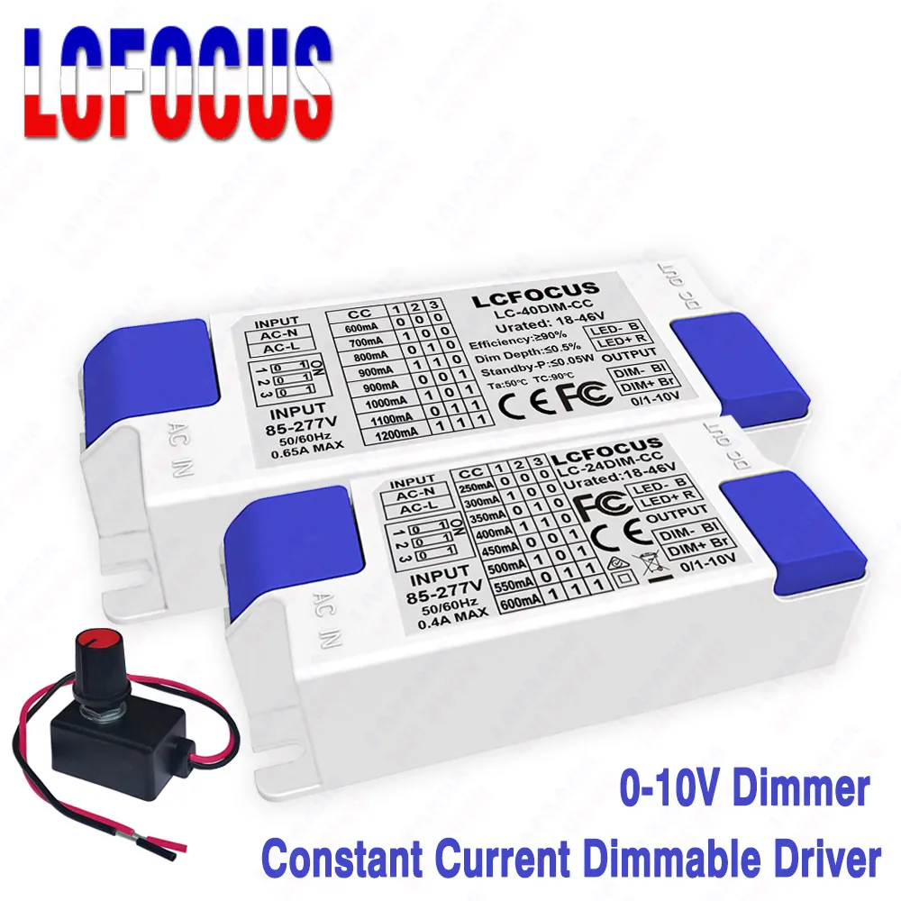 

0-10V Dimmable LED Driver 1W 3W 5W 10W 20W 30W 50W Lighting Transformers 300mA 450mA 600mA 900mA 1200mA 1500mA Power Supply