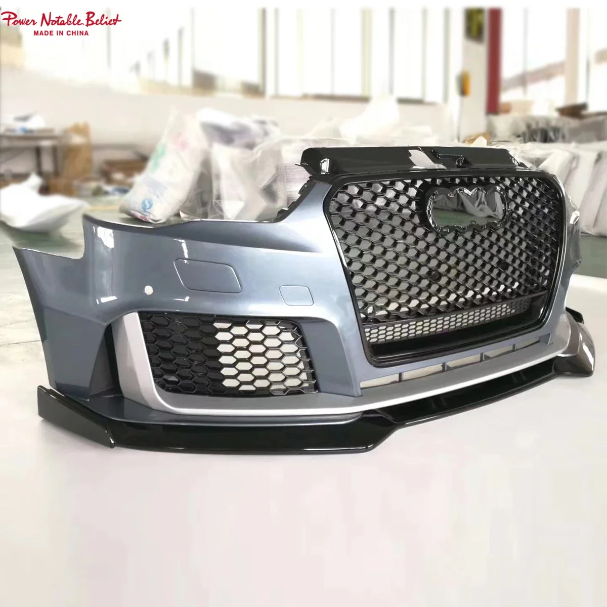 RS3 style bodikits for Audis A3 S3 8V Front Bumper With grill front lip bodykit 2013 2014 2015 2016 8V5807065BGRU A3 bumper