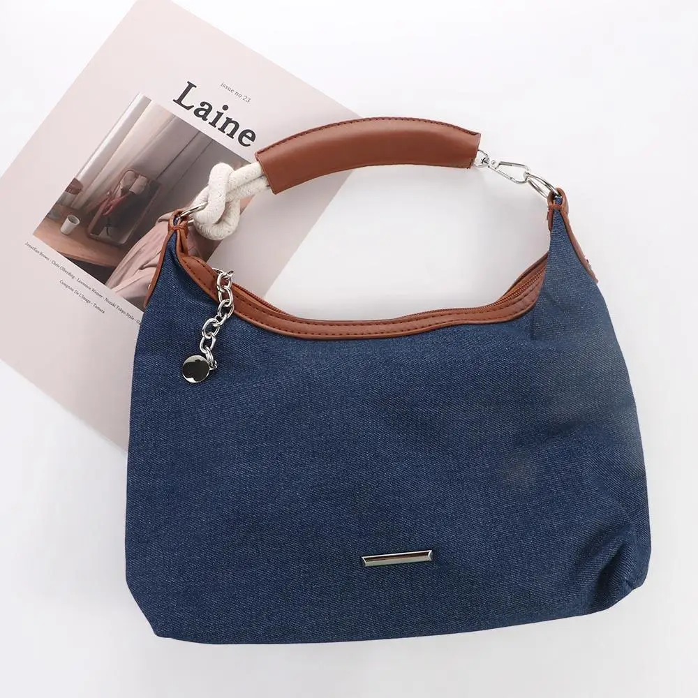 Sac à Main en Denim Bleu pour Femme, Cadeaux d'Anniversaire, Grande Capacité