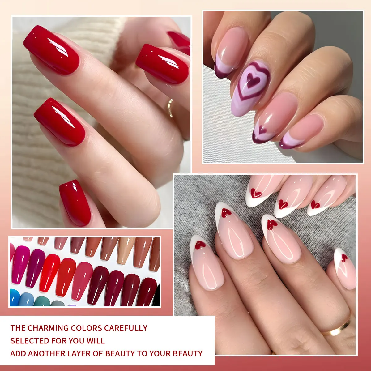 ชุดยาทาเล็บเจล VOKY 7 ชิ้น ชุดยาทาเล็บเจล UV กึ่งถาวร - รูปแบบของเหลว ชุดเริ่มต้นทำเล็บแบบโฮมเมด