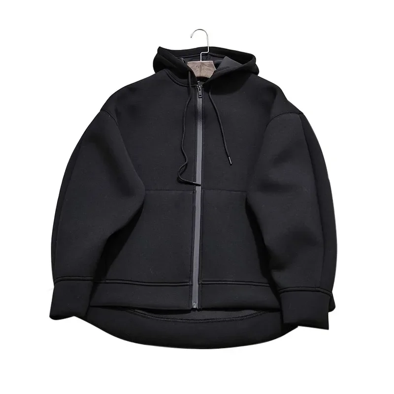 

Winter New Women's Zipper Hoodie High Street Unisex style Double Pockets Oversize Loose Sweatshirts Outerwear Top