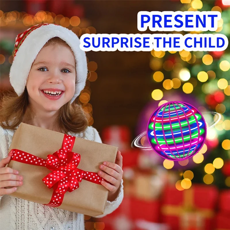 Hot selling spinning ball induction luminous floating magic flying ball black technology intelligent spinning aircraft toy