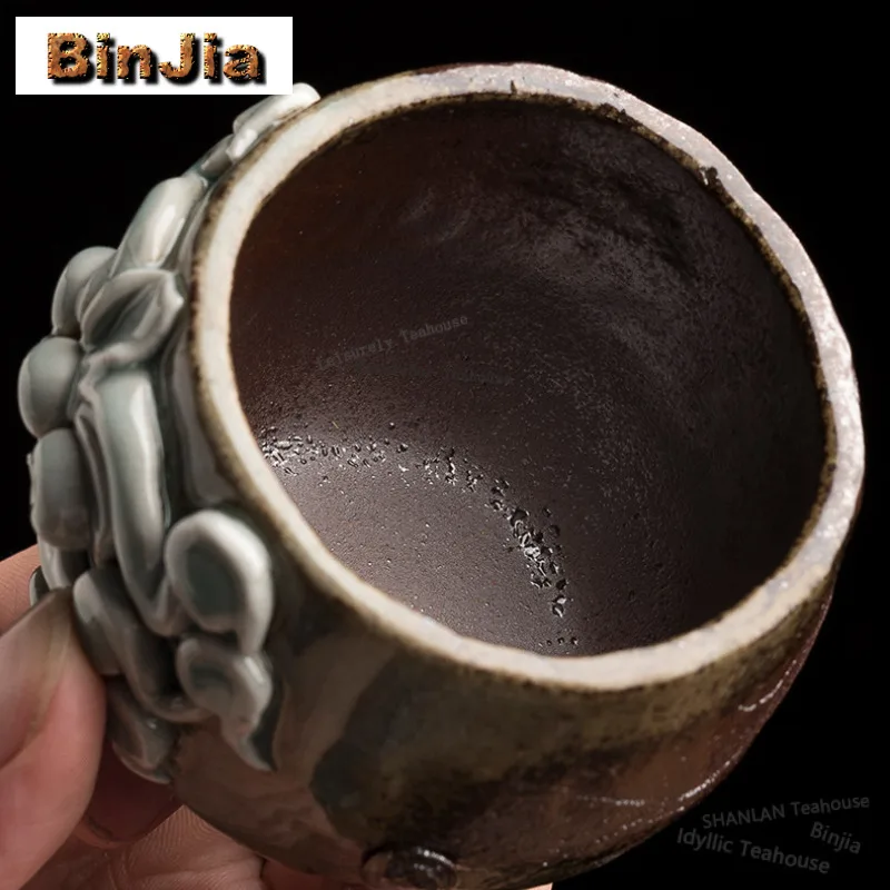 100ml Wood-fired Porcelain Teacup Handcrafted Tea Bowl Sample Tea Cup Tea-tasting Personal Cup Chazhan Master Cups Craft Gifts
