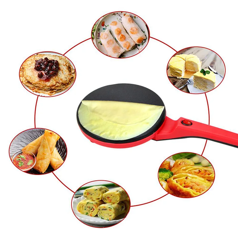 Single-Sided Heating Electric Crepe Maker Household Anti-Scald Handle Non-stick Kitchen Electric Griddle Pancake Machine - view 5