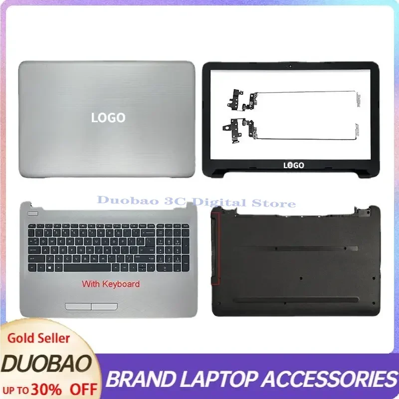 

New For HP 250 255 256 G4 15-AC 15-AF BA AF TPN-C125 Laptop Back Cover/Front Bezel/Palmrest/Bottom Case/Hinges 813935 813930-001