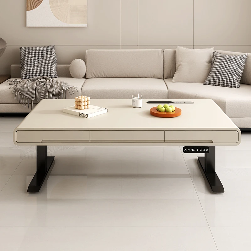 Moving High Coffee Table Decoration Luxury Bedroom Modern Living Room Designer Side Table Standing Couchtisch Home Furniture