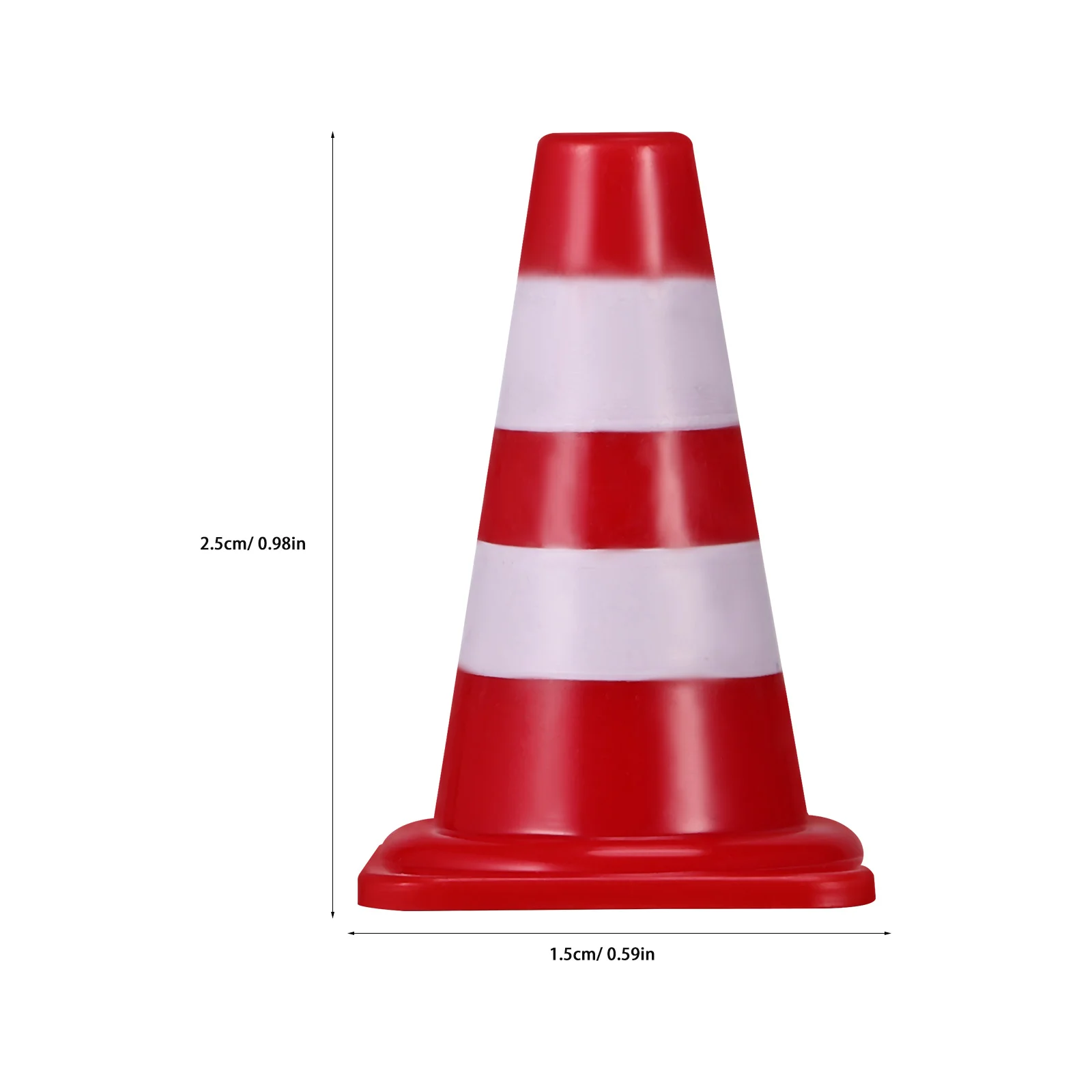 15 Pcs Roadblock Simulation Props Mini Cones Traffic Sign Toys For Kids Cognition Plastic Child