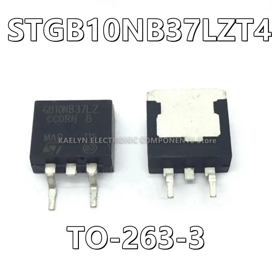 10Pcs/lot STGB10NB37LZT4 GB10NB37LZ IGBT 440 V 20 A 125 W Surface Mount D2PAK