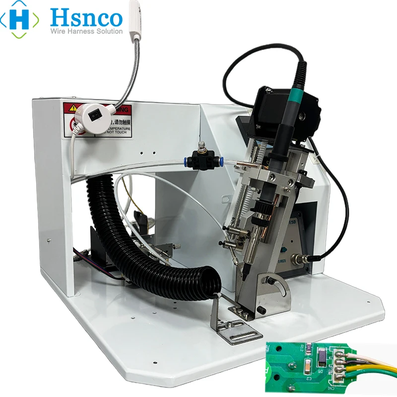 Welding Machine Soldering Machine for Cable Wire Terminal and Sensor PCB LED Light with Auto Feeding Tin and Adjustable Angle