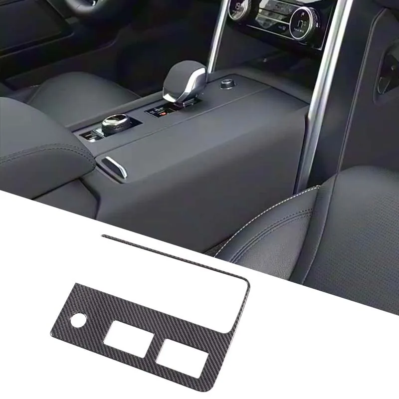

1piece set soft carbon fiber For Land Rover Discovery 5 LR5 2021+ car center control gear panel decorative sticker accessories