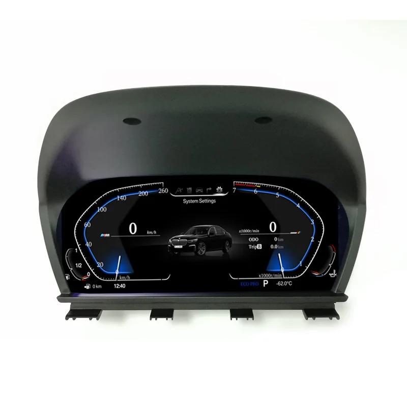 12.3 inch touch screen car cockpit digital cluster dashboard for X1 F48 X2 F39 NBT EVO auto meter speedometer