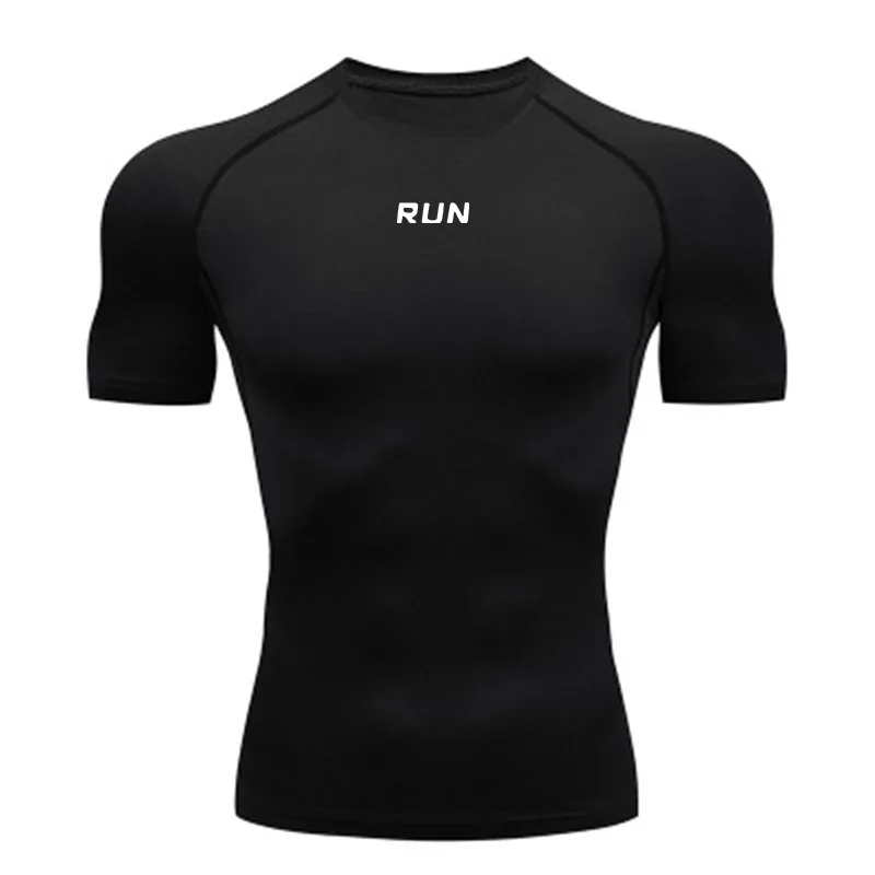 Compression T Shirt Men Bodybuilding Sportswear Short Sleeve Quick Dry Workout Shirts Sport Tops Tee Gym Running T-shirt Men