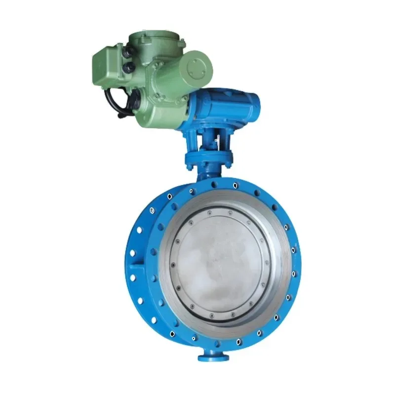 Triple Eccentric Cast Steel Disc Butterfly Valve Hard Seal Flange Butt Weld with Manual Gear Electric Pneumatic Actuator