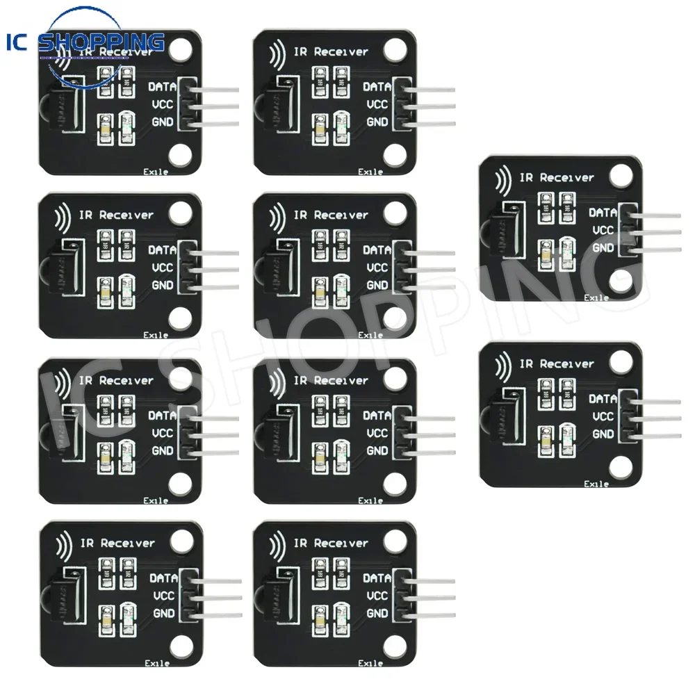 5PCS Digital 38KHz Infrared Receiver Module Infrared Transmitter Head Module Sensor Module for Infrared Remote Control