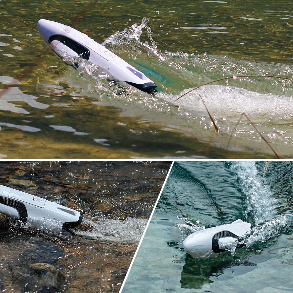 Barco teledirigido con chorro de doble vórtice, lancha rápida de alta velocidad, tamaño de Capsize, reinicio de juguetes acuáticos, modelo de barco competitivo, regalo de cumpleaños