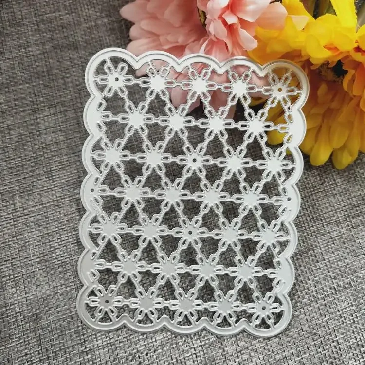 Background Frame Decorative Customized card love Stencil Metal Cutting Dies Cut