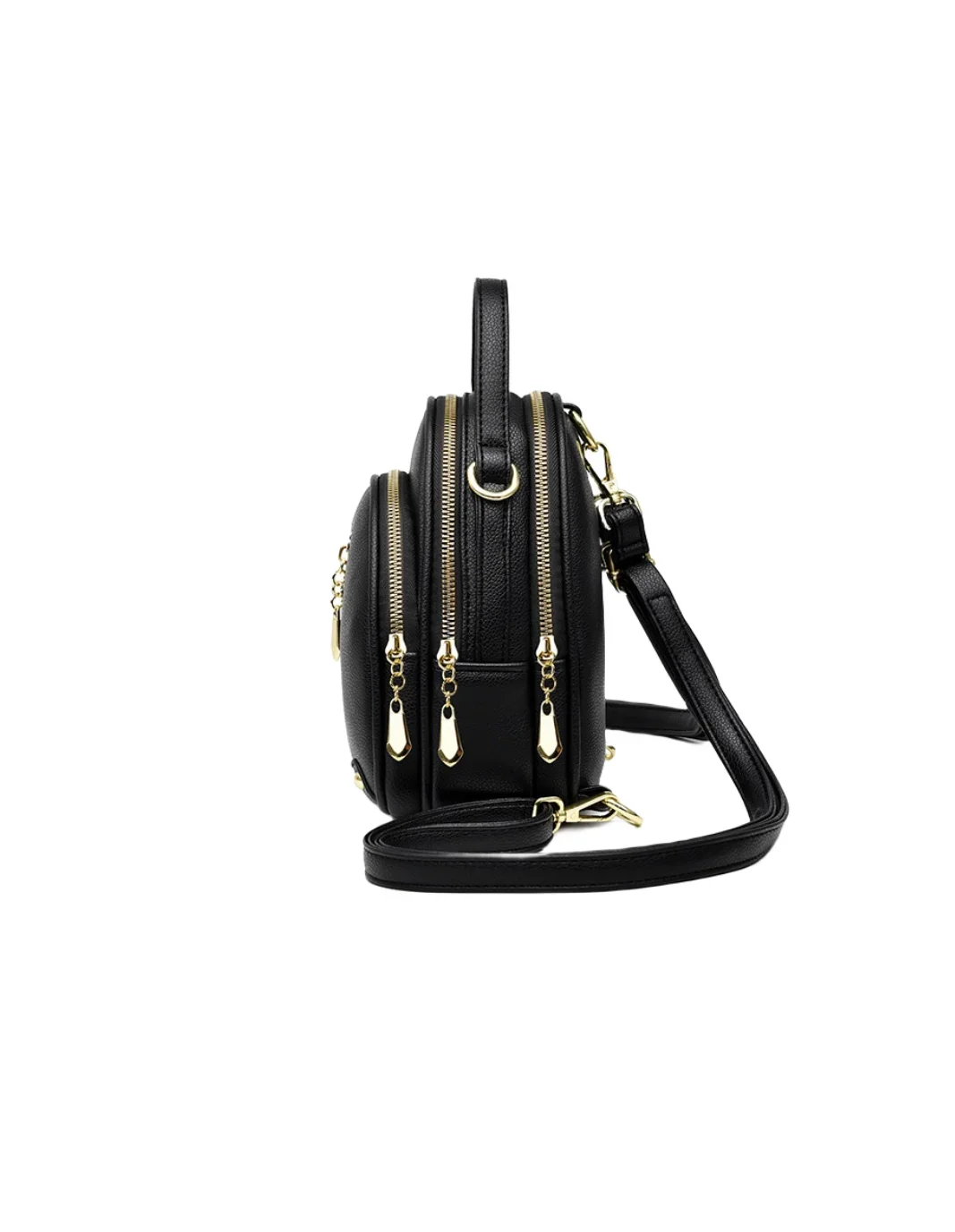 حقيبة ظهر نسائية ذات سعة كبيرة من جلد البولي يوريثان، حقيبة ظهر صغيرة للسفر