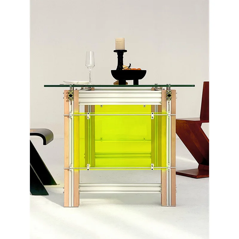 

Aluminum profile desk Home office Modern glass computer desk Desk Long workbench