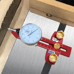 Saw Alignment Gauge, Table Saw Dial Indicator 0.01mm Adjustable Table Saw Alignment Gauge Calibrator for Repeat Narrow Strip Cut