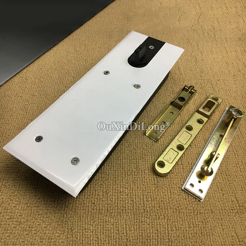 1Set Heavy Duty Door Pivot Hinges 360° Rotary with Positioning Buffer Soft Close Floor Spring Hinge Invisible Hidden Door Hinges