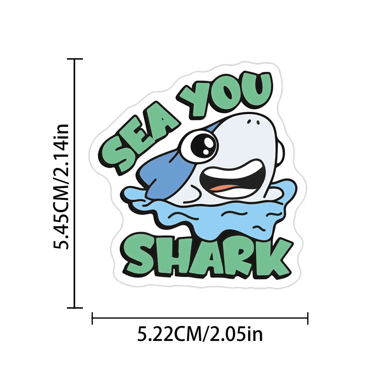 50 Pcs Cartoon Creative Funny English Animal Stickers DIY Waterproof Vinyl Decals for Notebook Luggage Water Bottles