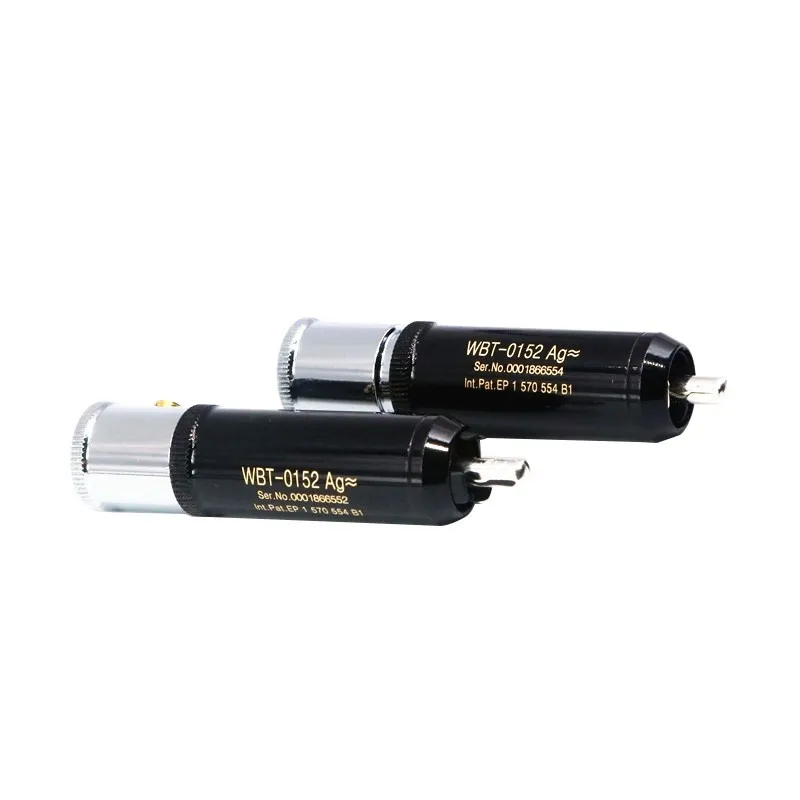 Niemcy HIFI WBT-0152Ag wtyczka RCA Hi-End DIY posrebrzane męskie wtyczki lotosu złącze do kabla Audio (średnica drutu ≤ 10mm)