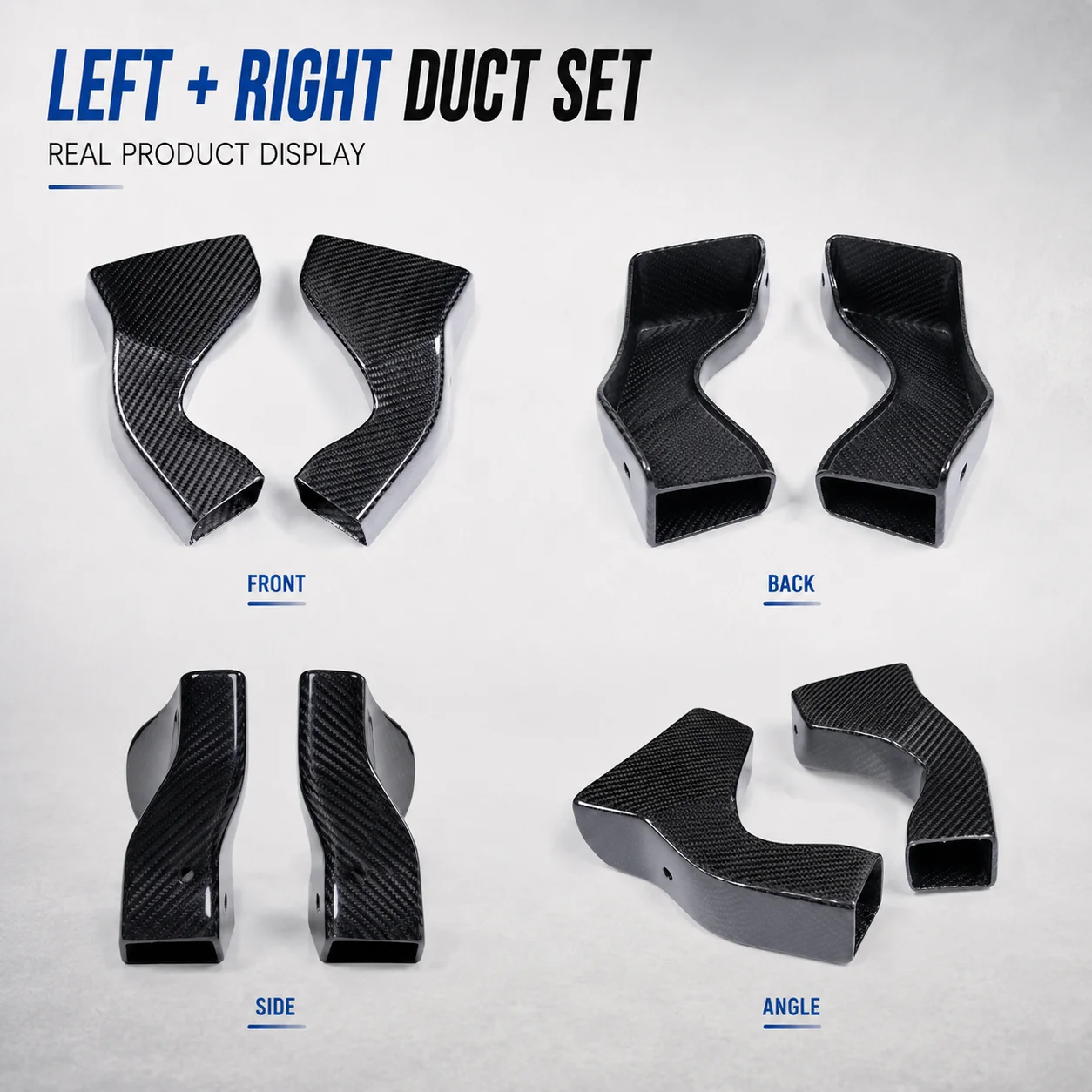 Brake Caliper Cooling Air Duct Carbon Fiber Front Brake Duct for Yamaha R1 YZF-R1 2020-2024 Motorcycle Parts Accesorios Moto