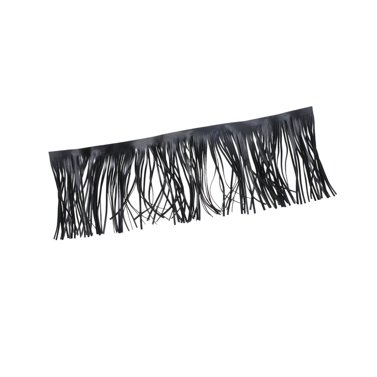 

Black PU Fringe Trim for Sewing Clothes DIY Garment Accessories Long Lasting Imitation Tassel Shoelace Straps