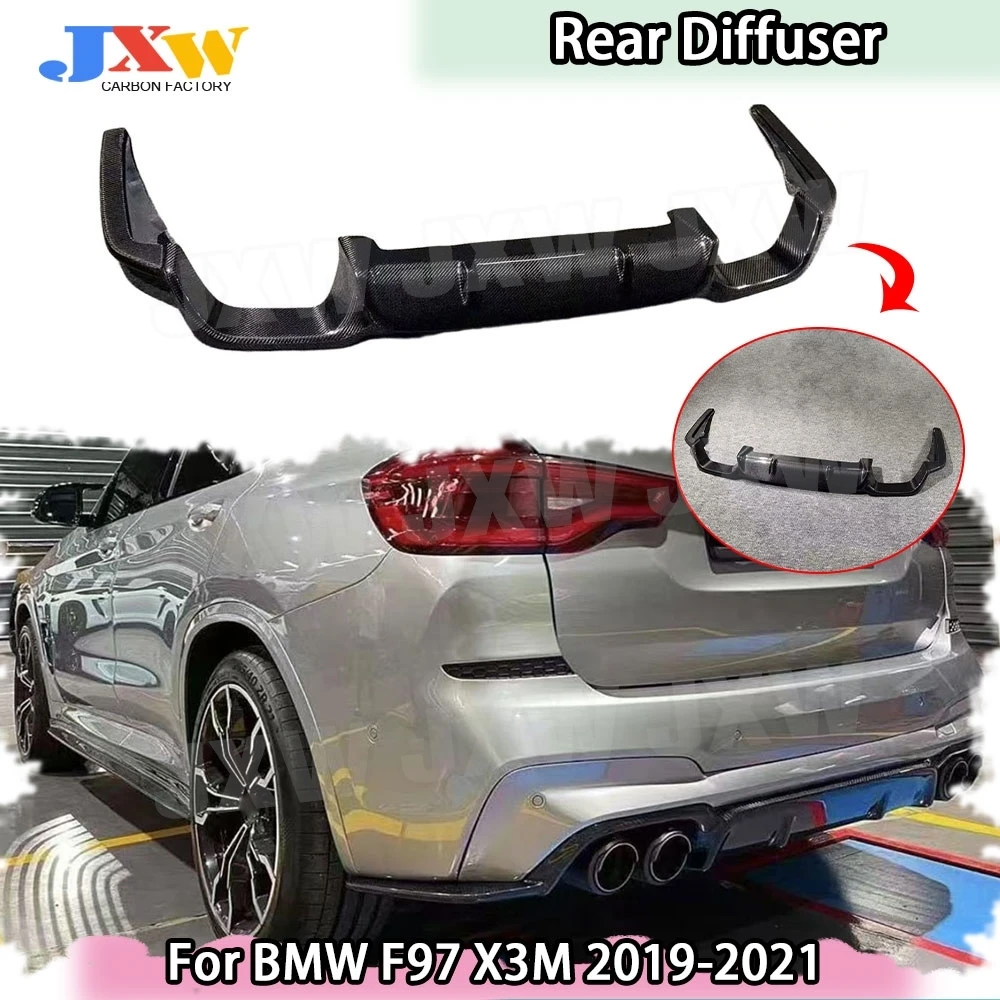 

Carbon Fiber Car Rear Diffuser Lip for BMW F97 X3M 2019-2021 FRP Body kits Rear Bumper Extension Lip Spoiler Accessories