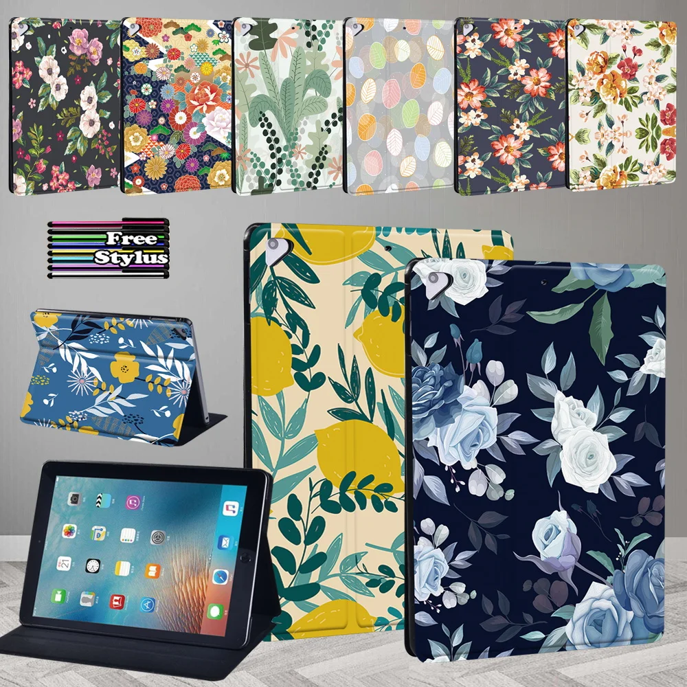 

For Apple IPad Air 9.7"/Air 2 9.7"/Air 3 10.5"/Air 4 10.9" Anti-fall Stand Pu Leather Tablet Protective Cover+pen