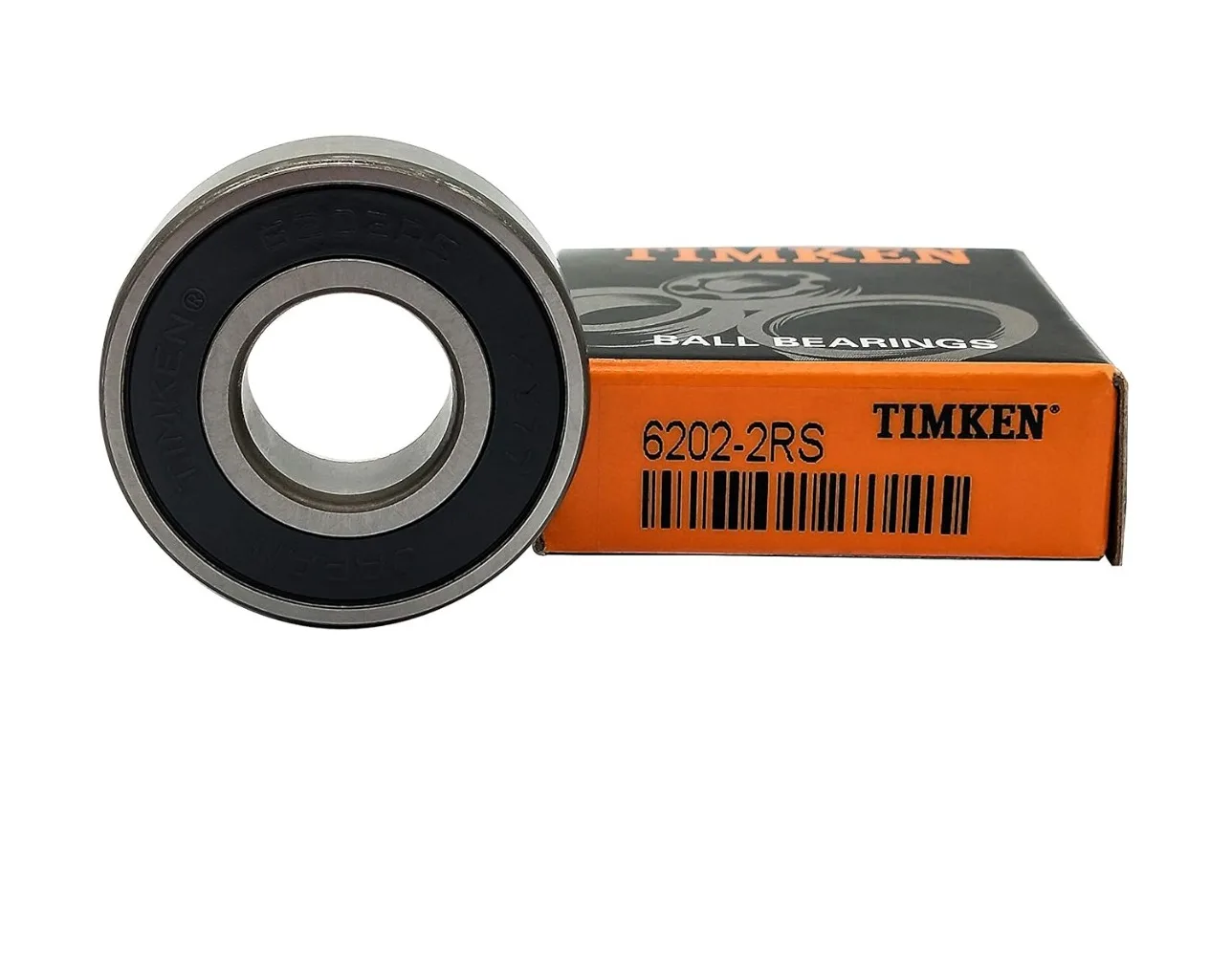 2PACK TIMKEN 6202-2RS Deep Groove Ball Bearing 15x35x11mm Double Rubber Seal Pre-Lubricated Stable Performance