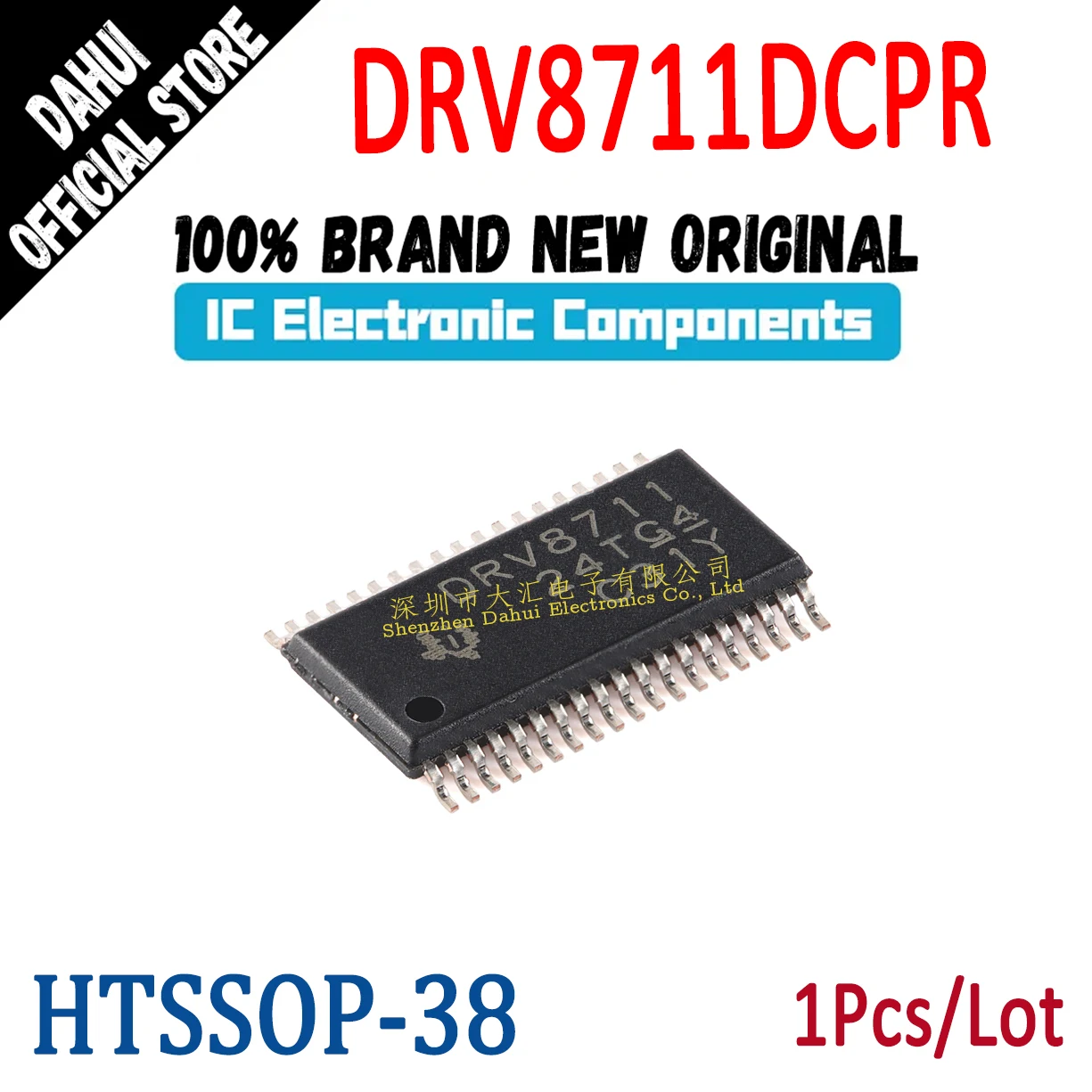 

DRV8711 DRV8711DCPR HTSSOP-38 bipolar stepper motor gate driver chip new original