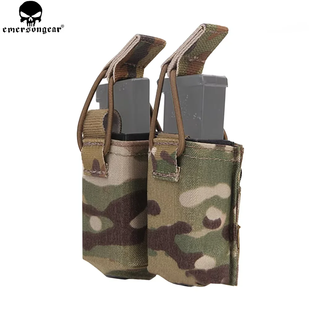 Emersongear pistola revista bolsa dupla pistola mag bolsa para ss colete mão arma revista bolsa airsoft caça mag titular bolsa