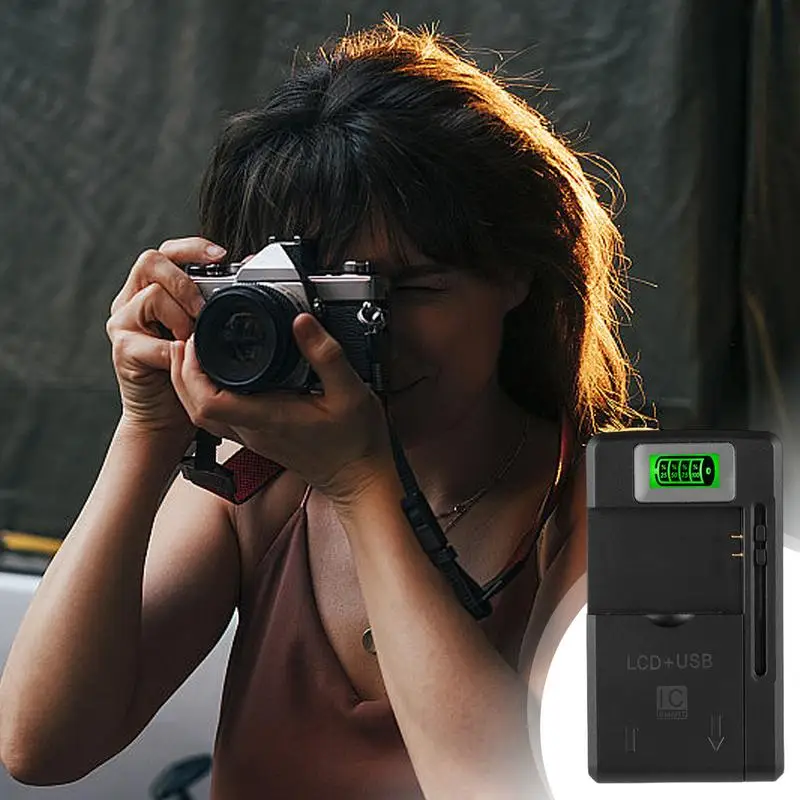 デジタルカメラ用スマートバッテリー充電器,スリムUSB充電器,壁充電器,小型,人間化,旅行