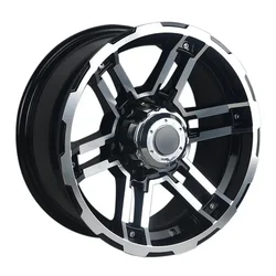 Black Car Alloy Wheels 16 Inch 5 6 Holes Cool Multi Spokes 4x4 Wholesale Cast Wheel Rims For SUV