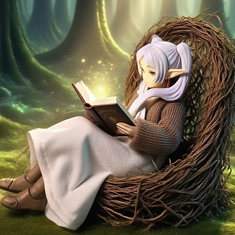 

Handemade 1/12 Scale Japanese Anime Journey Cloak White Skirts Brown Sweaters Clothing Accessory For 6inch Action Figure Toys