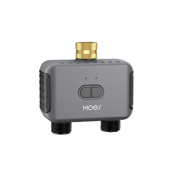 Smart for Flip Design PC Material TFT Display Water Timer Home Irrigation App Control 4 AA Battery 2 Outlet Rain Delay Filter