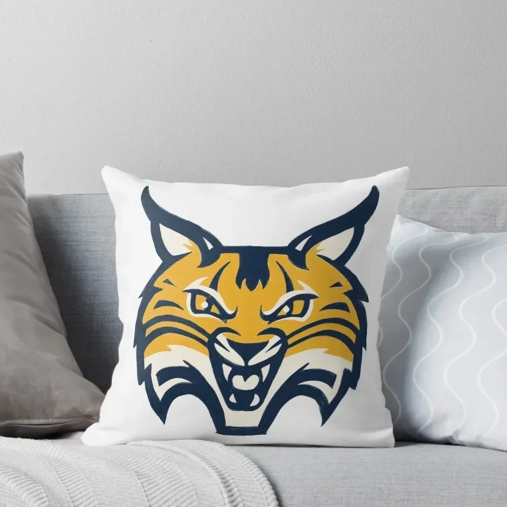 

Bobcat Mascot Throw Pillow home decor items Sofa Covers For Living Room Cushions Cover pillow