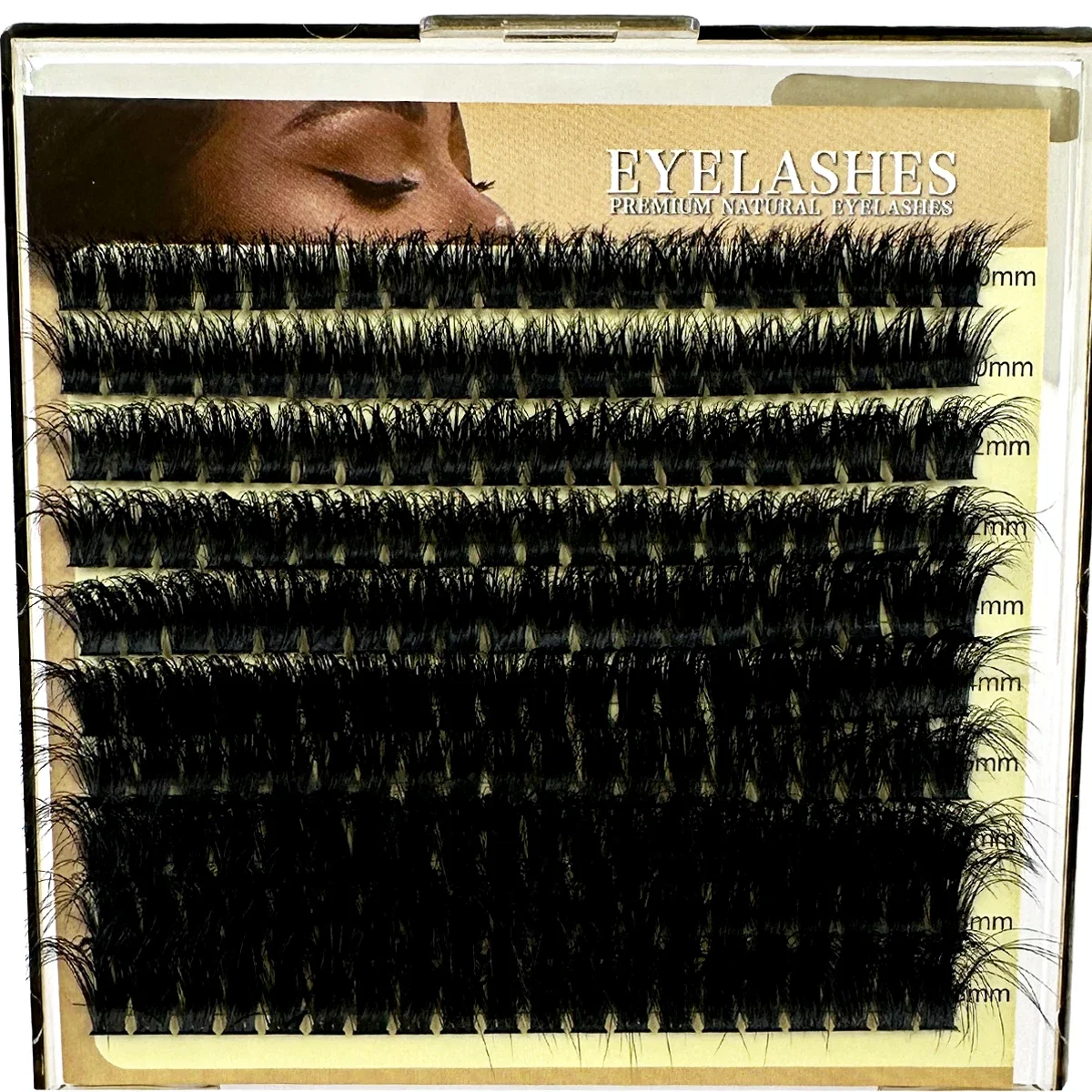 HBZGTLAD Flauschige, dicke Wimpernbüschel für DIY-Wimpernverlängerung, MIX D-Curl Wimpernbüschel, Wispy Einzelwimpern-Extensions – Detail 4