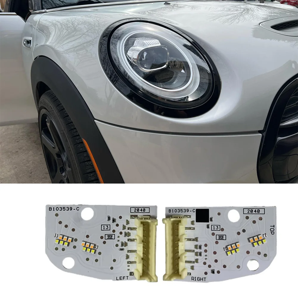 New Daytime Running Light PCB Boards OE# 8737589 8737590 For BMW  Mini F54 F55 F56 F57 LED Headlight Angel Eyes DRL White