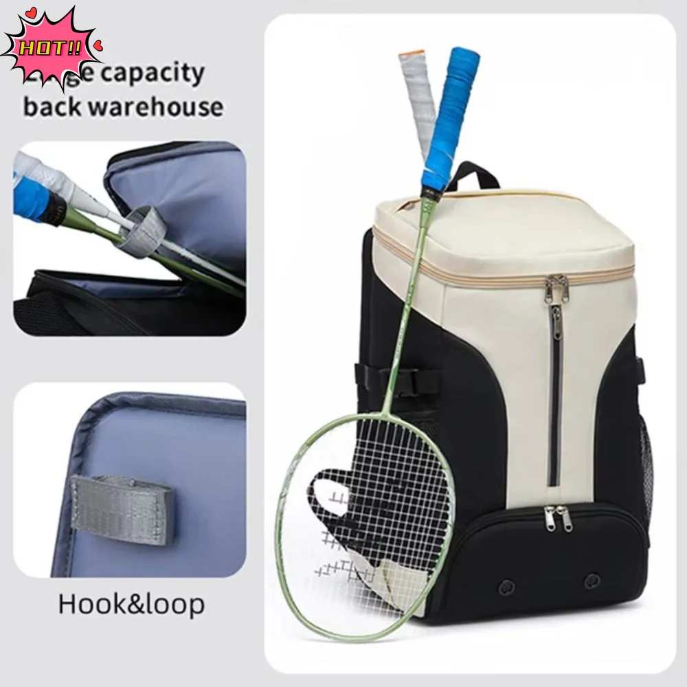 

Новый многофункциональный рюкзак для бадминтонных ракеток с большим объемом и отделением для обуви, водонепроницаемая сумка для теннисных ракеток и ракеток для пиклбола