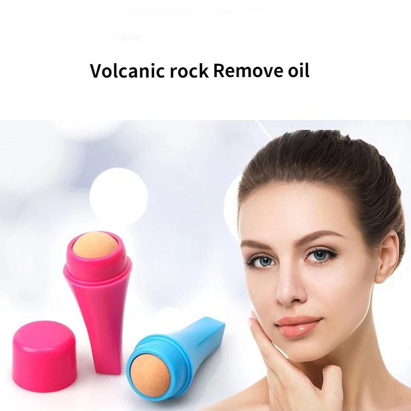 Natural Volcanic Roller Oil Control Roller Oil Control Cleansing Facial Skin Care Tools Makeup Remover Oil Absorbing Roller