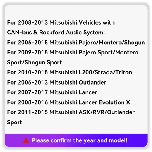 Imagen 2 del producto Canbus de Radio de coche para Mitsubishi Pajero/Montero/Shogun/L200/Strada/Triton/Outlander/Lancer/ASX/RVR adaptador decodificador RP5-MT-101