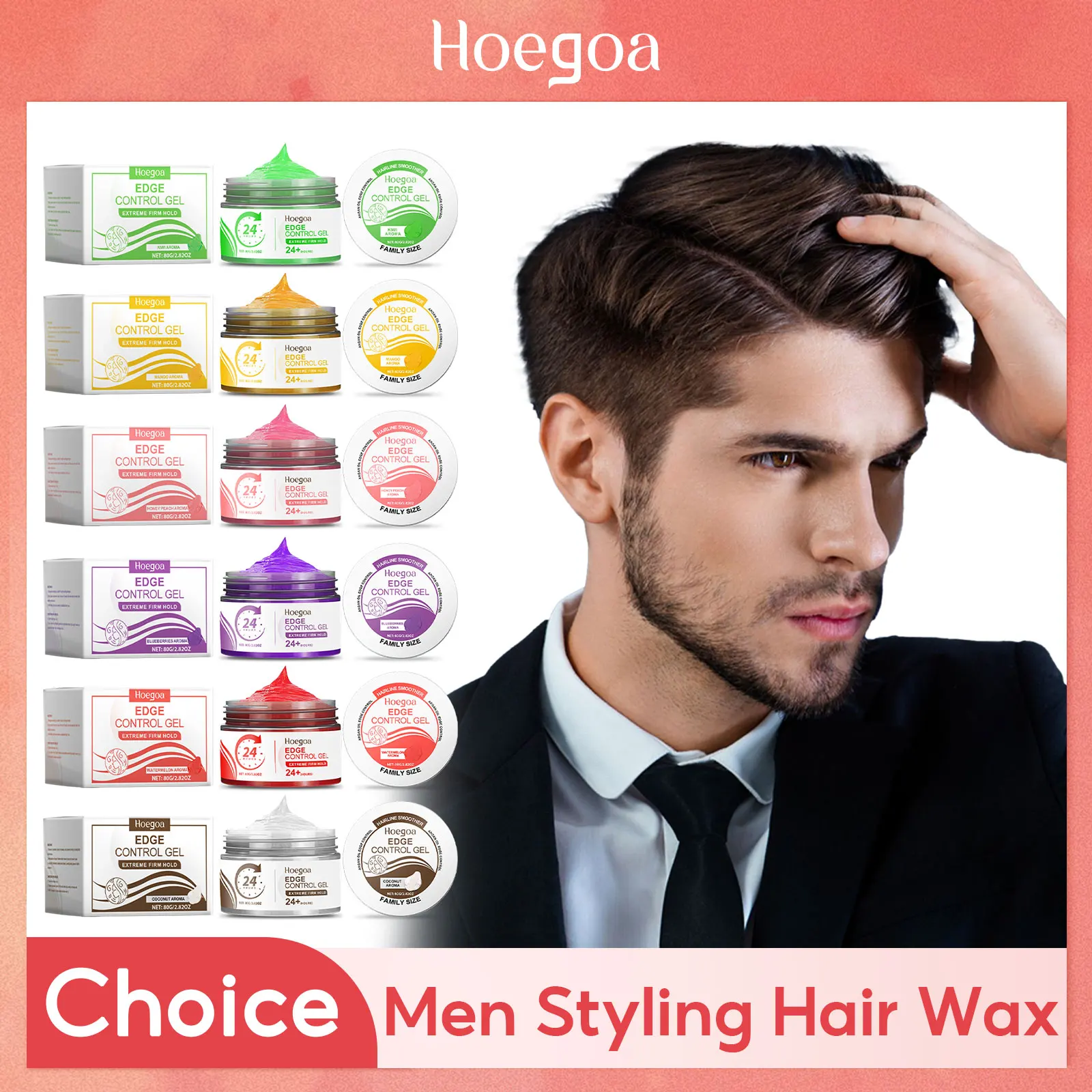 Hair Styling Wax For Men Women Hair Frizz Fixed Natural Fluffy Edges Control Broken Hair Artifact Professional Hairstyle Cream