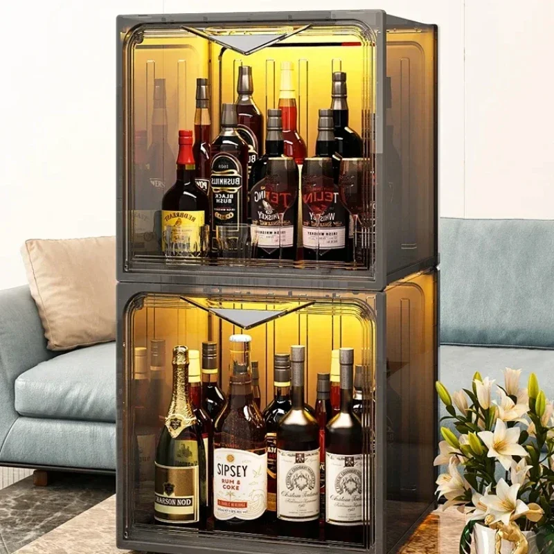 Compact Whiskey and Liquor Display Stand for Living Room, Elegant Bottle Holder, SpaceSaving Bar Shelf, Decorative Wine Stand