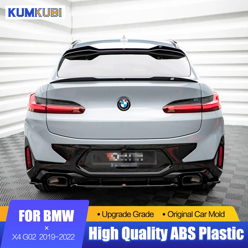 For BMW X4 Spoiler G02 M Performance Style Spoiler Car Styling ABS Material for X4 Spoiler Primer and Lacquer Rear Trunk Wing