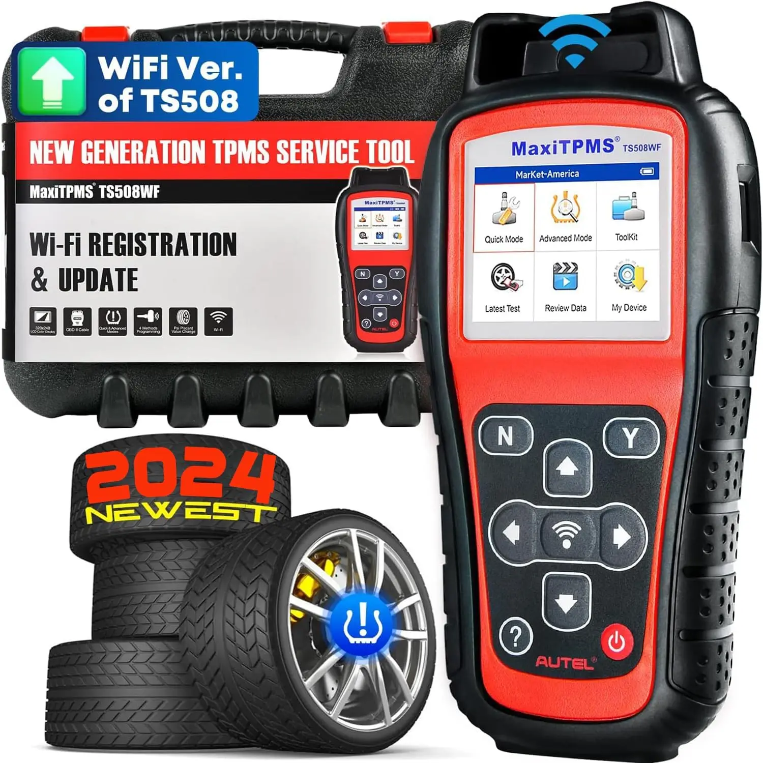 Programming Tool, 2024 Newest WiFi Ver. of TS508 TS501 TS408 TS601, Tire Pressure Monitor, Program MX-Sensors 315/433MHz