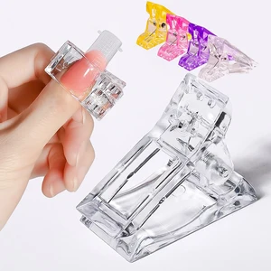 Poli Jel tırnağın parmağa uzatılması, zımba, oluşturucu, klipte led ışık tırnak sanat aracı ipuçları, 10 adet 8 en çok satan, tırnak jelini sıkıştırın) - 1 numara