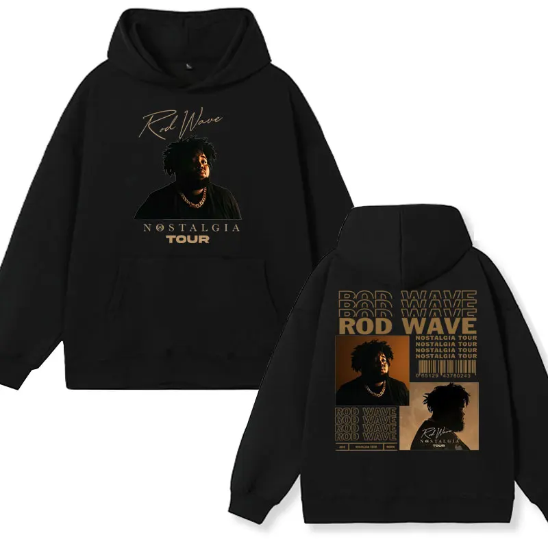 

Rapper Rod Wave Nostalgia Tour Print Hoodie Men Women Harajuku Aesthetic Hip Hop Sweatshirt Winter Oversized Long Sleeves Hoody